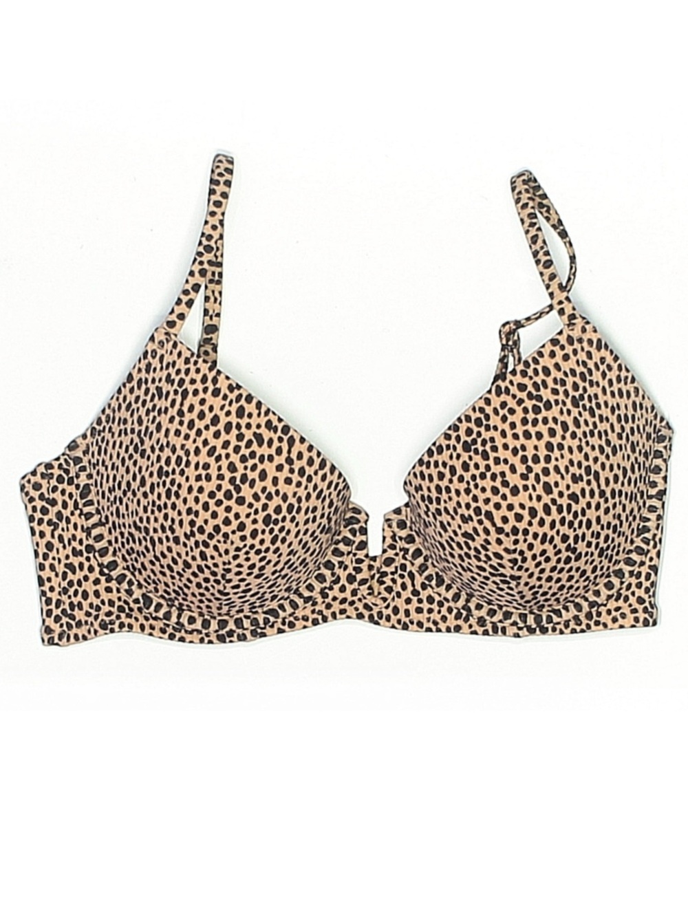 Leopard Print Bikini Top 34C
